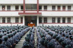 武汉铁路学校军训动员